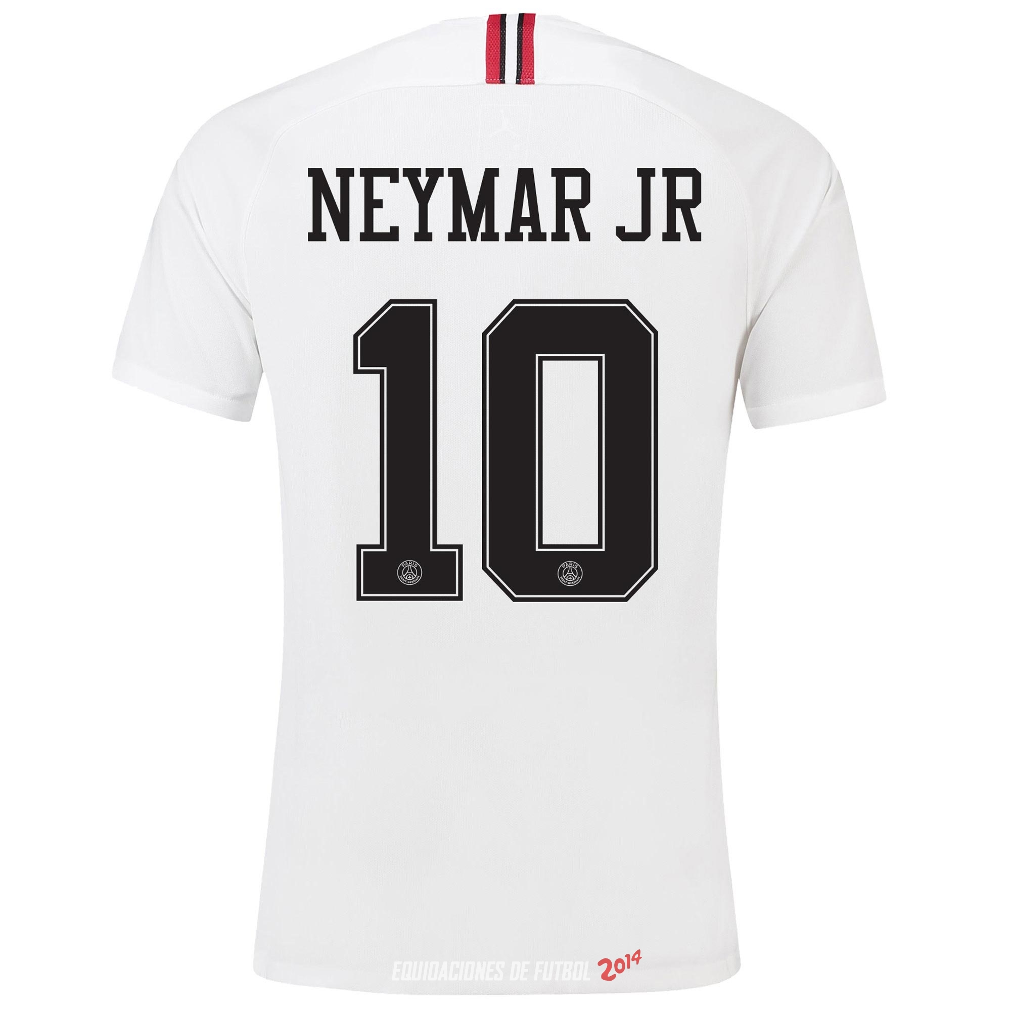 NO.10 Neymar JR de Camiseta Del Paris Saint Germain Tercera Segunda Equipacion 2018/2019