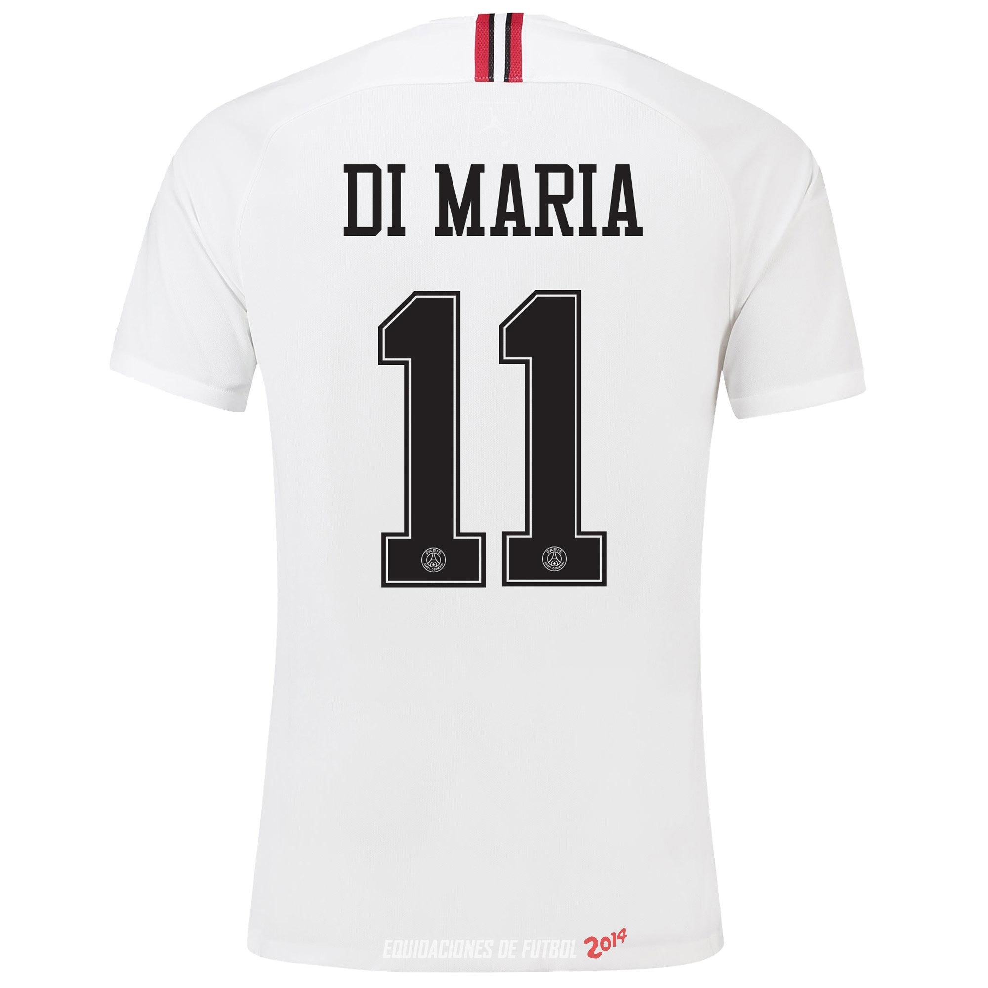 NO.11 Di Maria de Camiseta Del Paris Saint Germain Tercera Segunda Equipacion 2018/2019