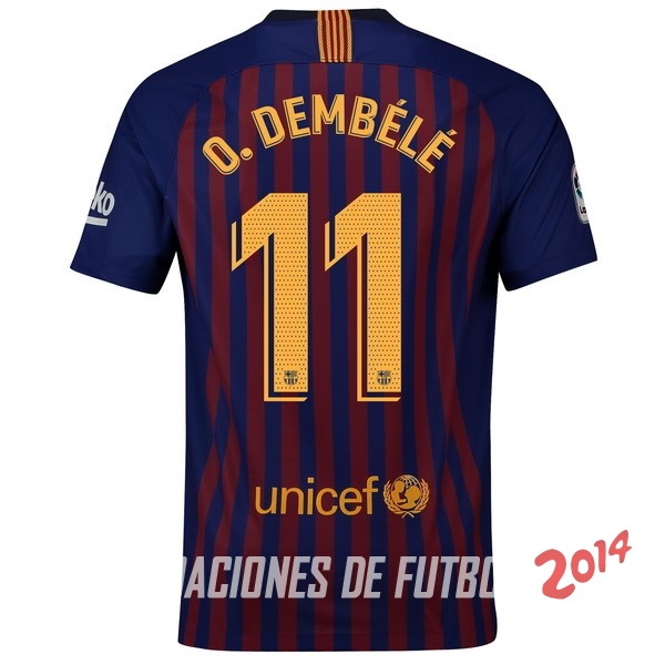 NO.11 O.Dembele de Camiseta Del Barcelona Primera Equipacion 2018/2019