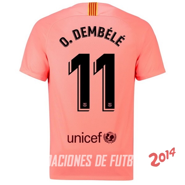 NO.11 O.Dembele de Camiseta Del Barcelona Tercera Equipacion 2018/2019