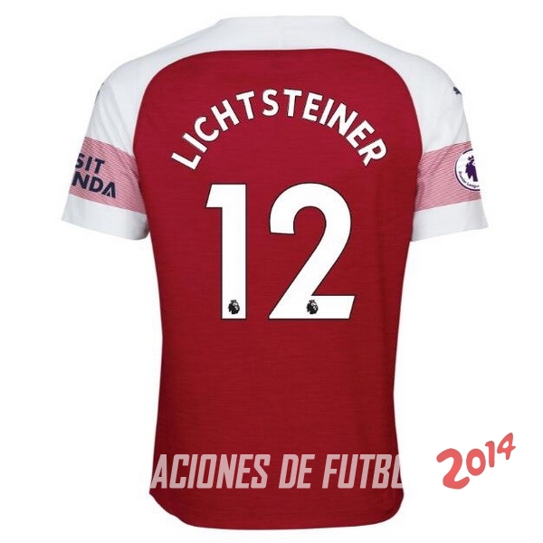 NO.12 Lichtsteiner de Camiseta Del Arsenal Primera Equipacion 2018/2019