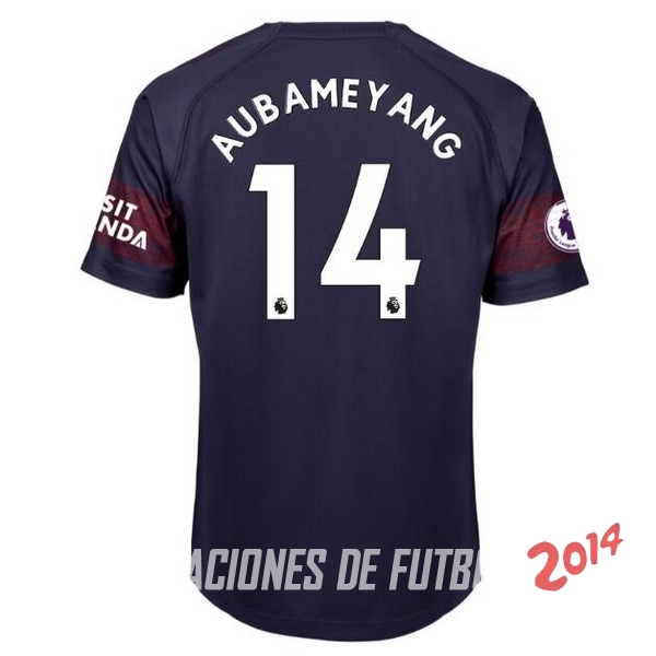 NO.14 Aubameyang Segunda Camiseta Arsenal Segunda Equipacion 2018/2019