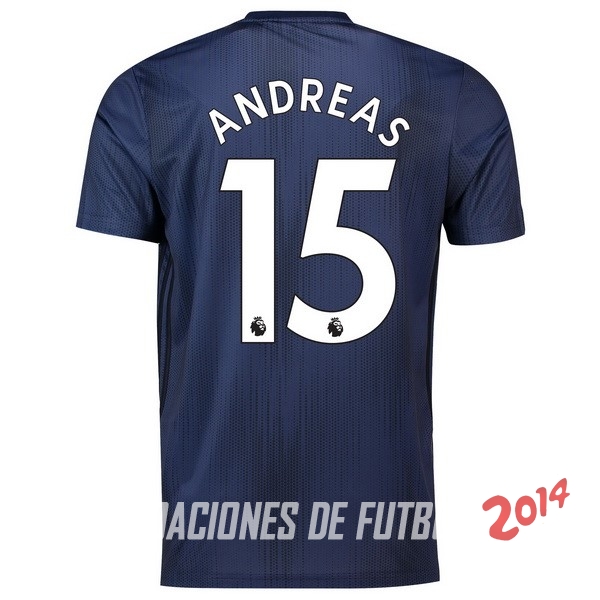 NO.15 Andreas de Camiseta Del Manchester United Tercera Equipacion 2018/2019