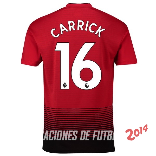 NO.16 Carrick de Camiseta Del Manchester United Primera Equipacion 2018/2019