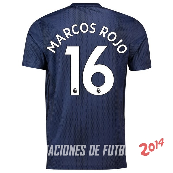 NO.16 Marcos Rojo de Camiseta Del Manchester United Tercera Equipacion 2018/2019