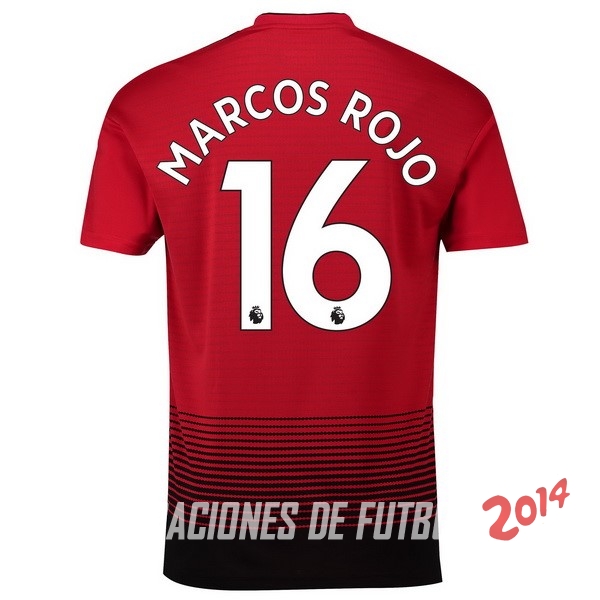 NO.16 Marcos de Camiseta Del Manchester United Primera Equipacion 2018/2019