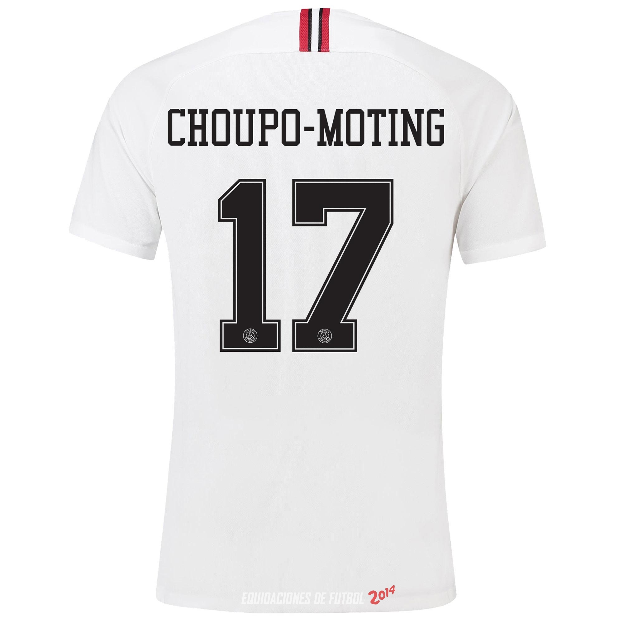 NO.17 Choupo Moting de Camiseta Del Paris Saint Germain Tercera Segunda Equipacion 2018/2019