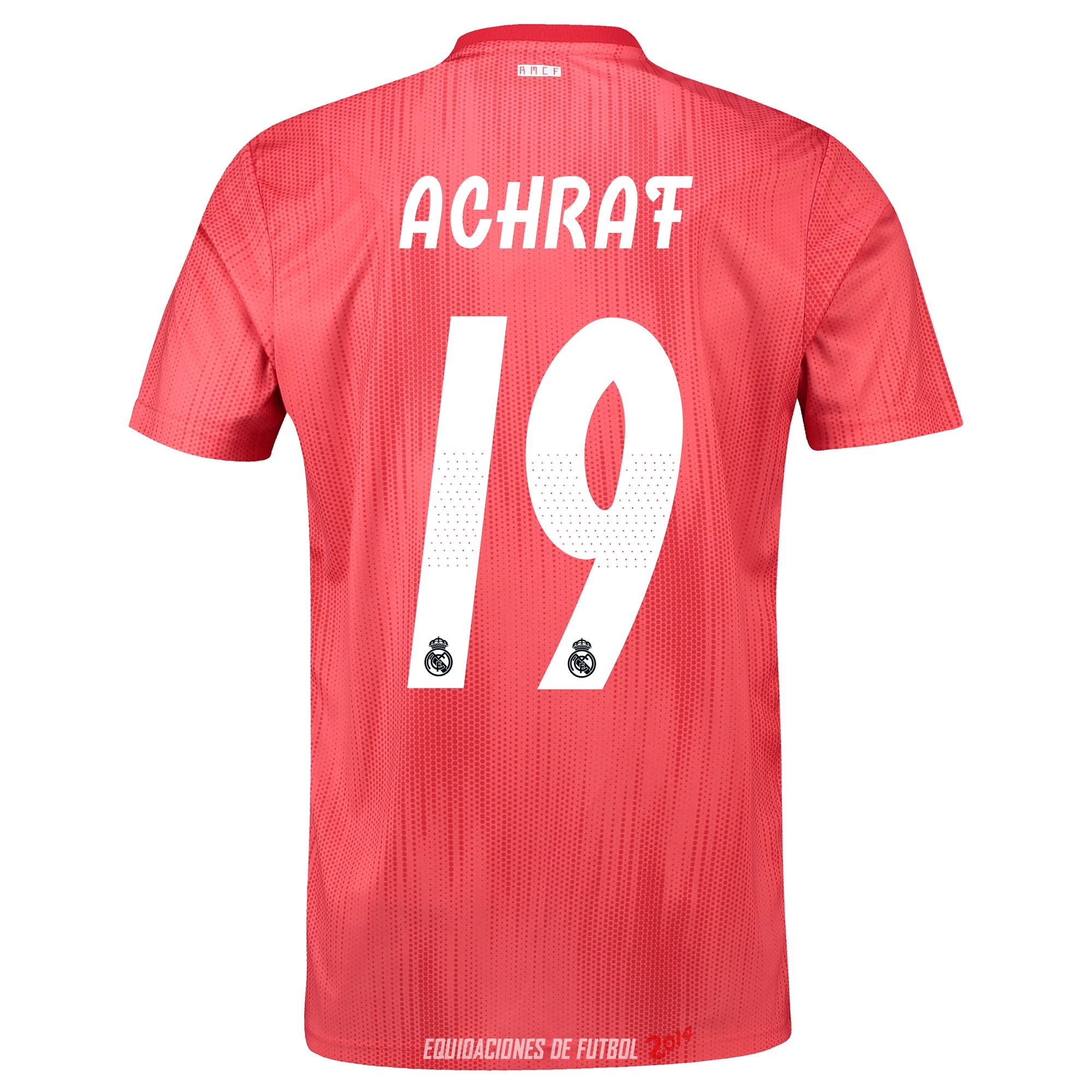 NO.19 Achraf de Camiseta Del Real Madrid Tercera Equipacion 2018/2019 NO.19 Achraf de Camiseta Del Real Madrid Tercera Equipacion 2018/2019