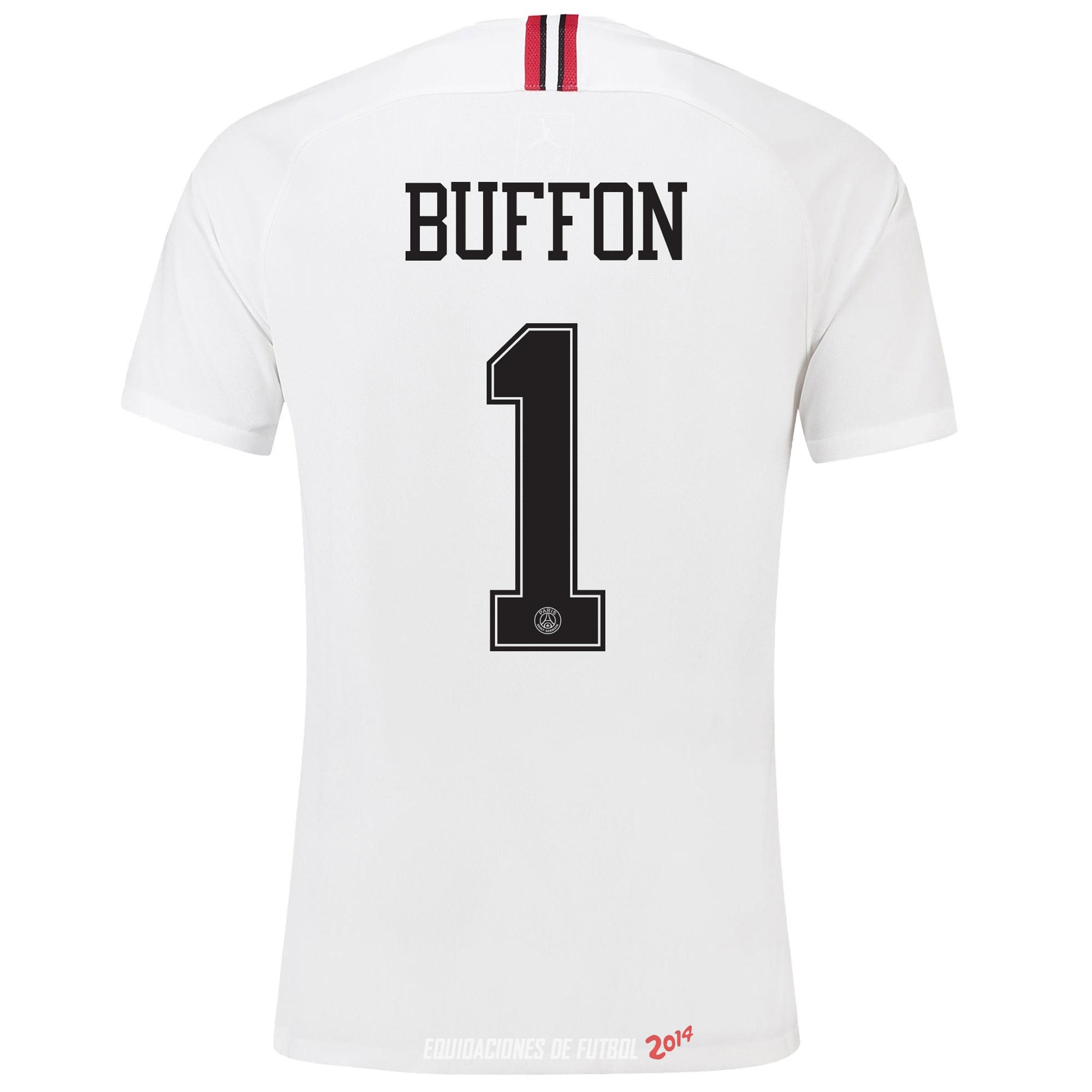 NO.1 Buffon de Camiseta Del Paris Saint Germain Tercera Segunda Equipacion 2018/2019
