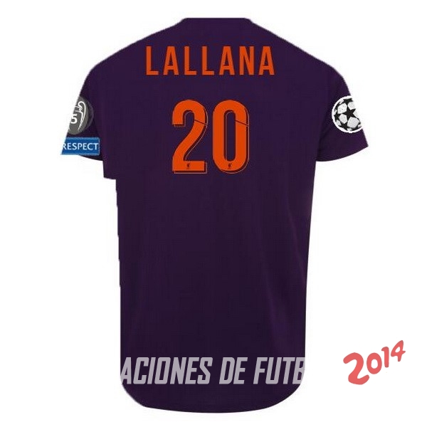 NO.20 Lallana Segunda Camiseta Liverpool Segunda Equipacion 2018/2019