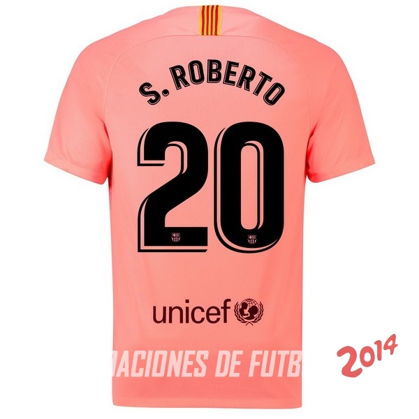 NO.20 S.Roberto de Camiseta Del Barcelona Tercera Equipacion 2018/2019
