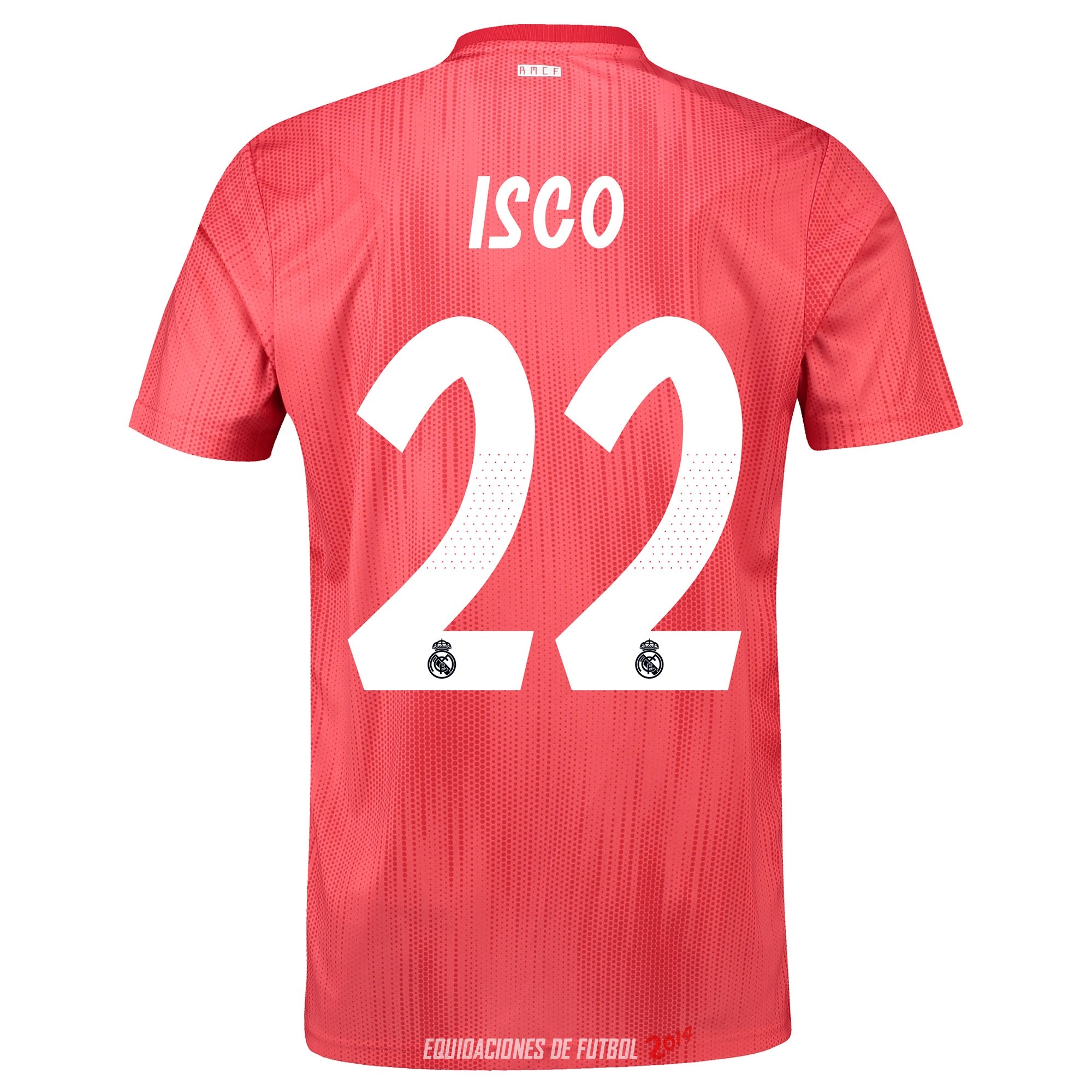 NO.22 Isco de Camiseta Del Real Madrid Tercera Equipacion 2018/2019 NO.22 Isco de Camiseta Del Real Madrid Tercera Equipacion 2018/2019
