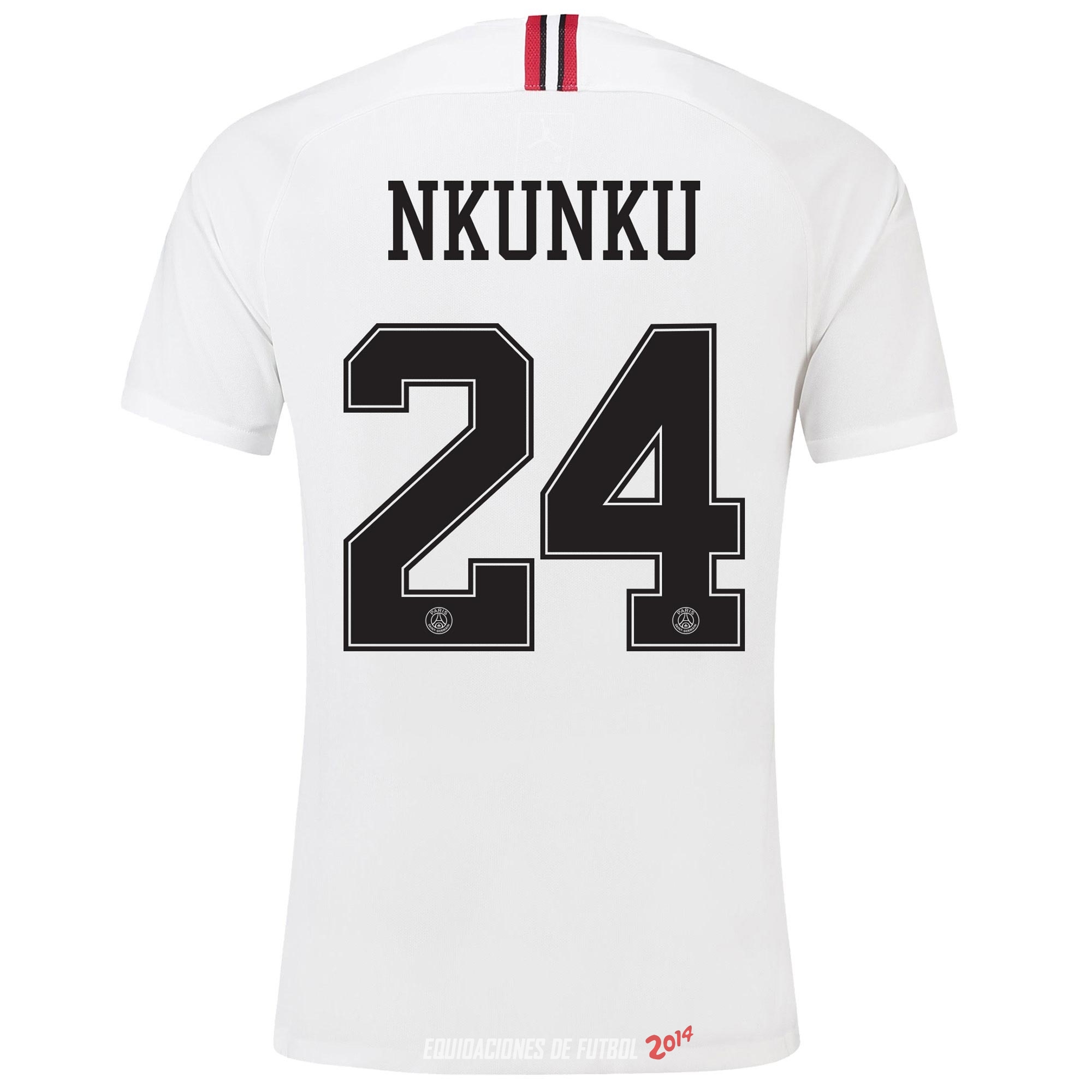 NO.24 Nkunku de Camiseta Del Paris Saint Germain Tercera Segunda Equipacion 2018/2019