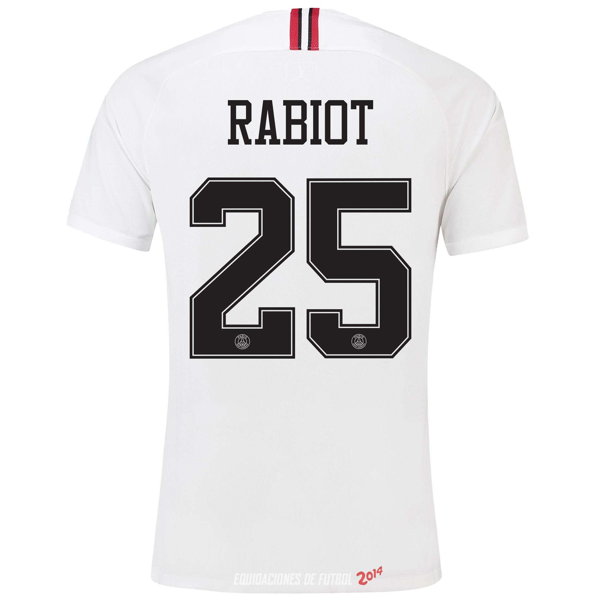 NO.25 Rabiot de Camiseta Del Paris Saint Germain Tercera Segunda Equipacion 2018/2019
