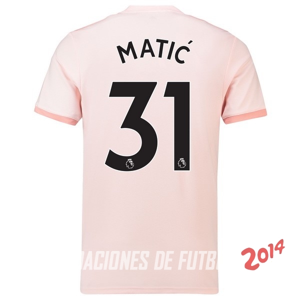 NO.31 Matic Segunda Camiseta Manchester United Segunda Equipacion 2018/2019