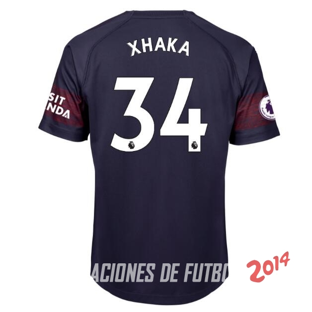 NO.34 Xhaka Segunda Camiseta Arsenal Segunda Equipacion 2018/2019