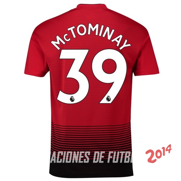 NO.39 McTominay de Camiseta Del Manchester United Primera Equipacion 2018/2019