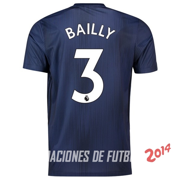 NO.3 Bailly de Camiseta Del Manchester United Tercera Equipacion 2018/2019