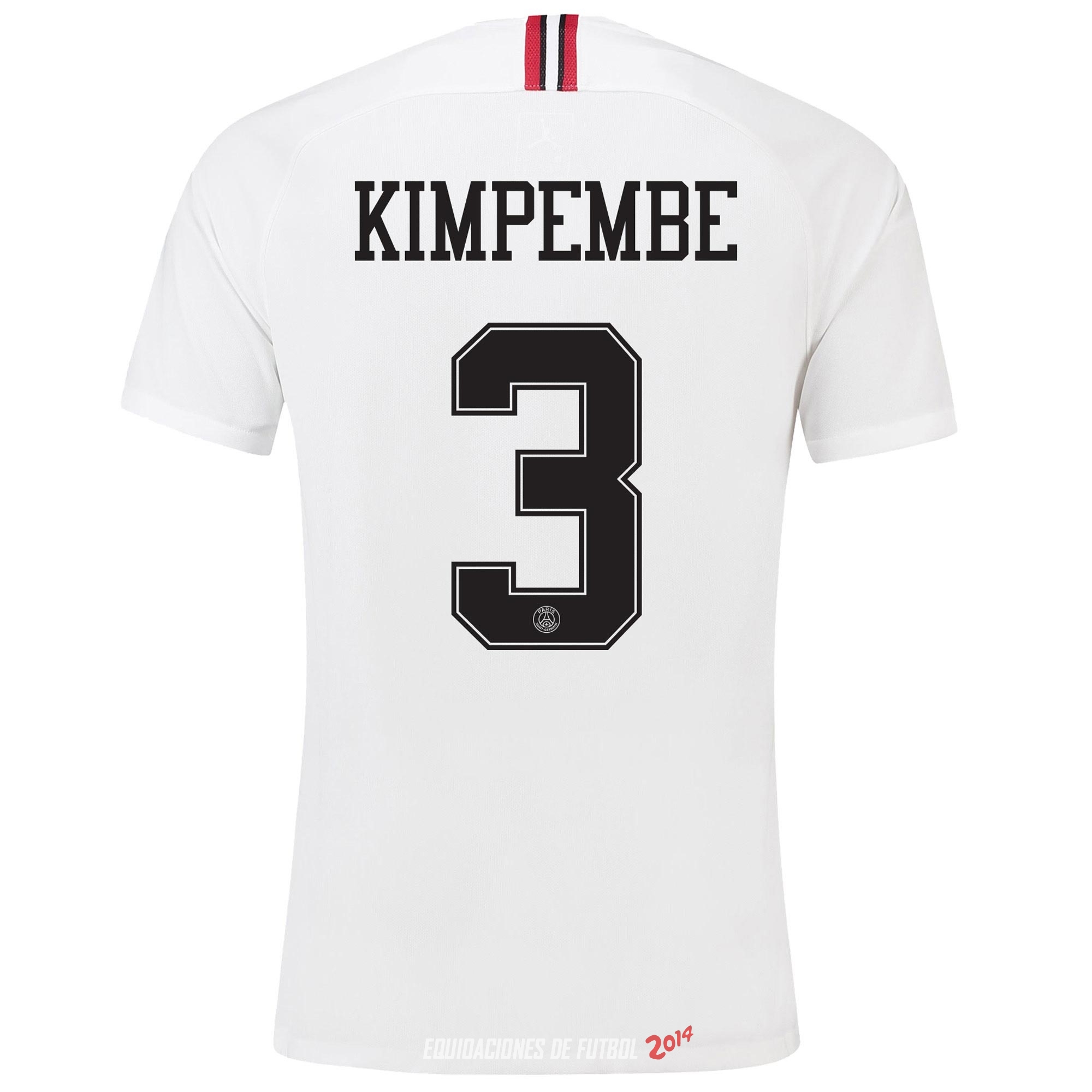 NO.3 Kimpembe de Camiseta Del Paris Saint Germain Tercera Segunda Equipacion 2018/2019