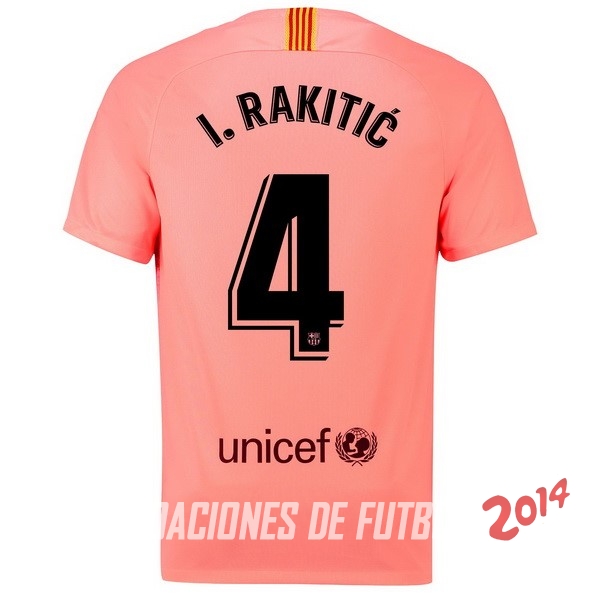 NO.4 I.Rakitic de Camiseta Del Barcelona Tercera Equipacion 2018/2019