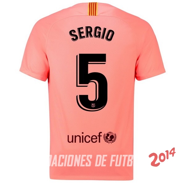NO.5 Sergio de Camiseta Del Barcelona Tercera Equipacion 2018/2019