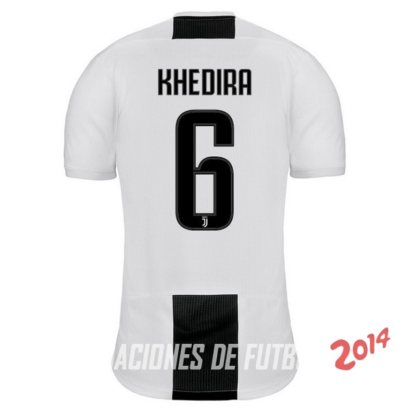 NO.6 Khedira de Camiseta Del Juventus Primera Equipacion 2018/2019