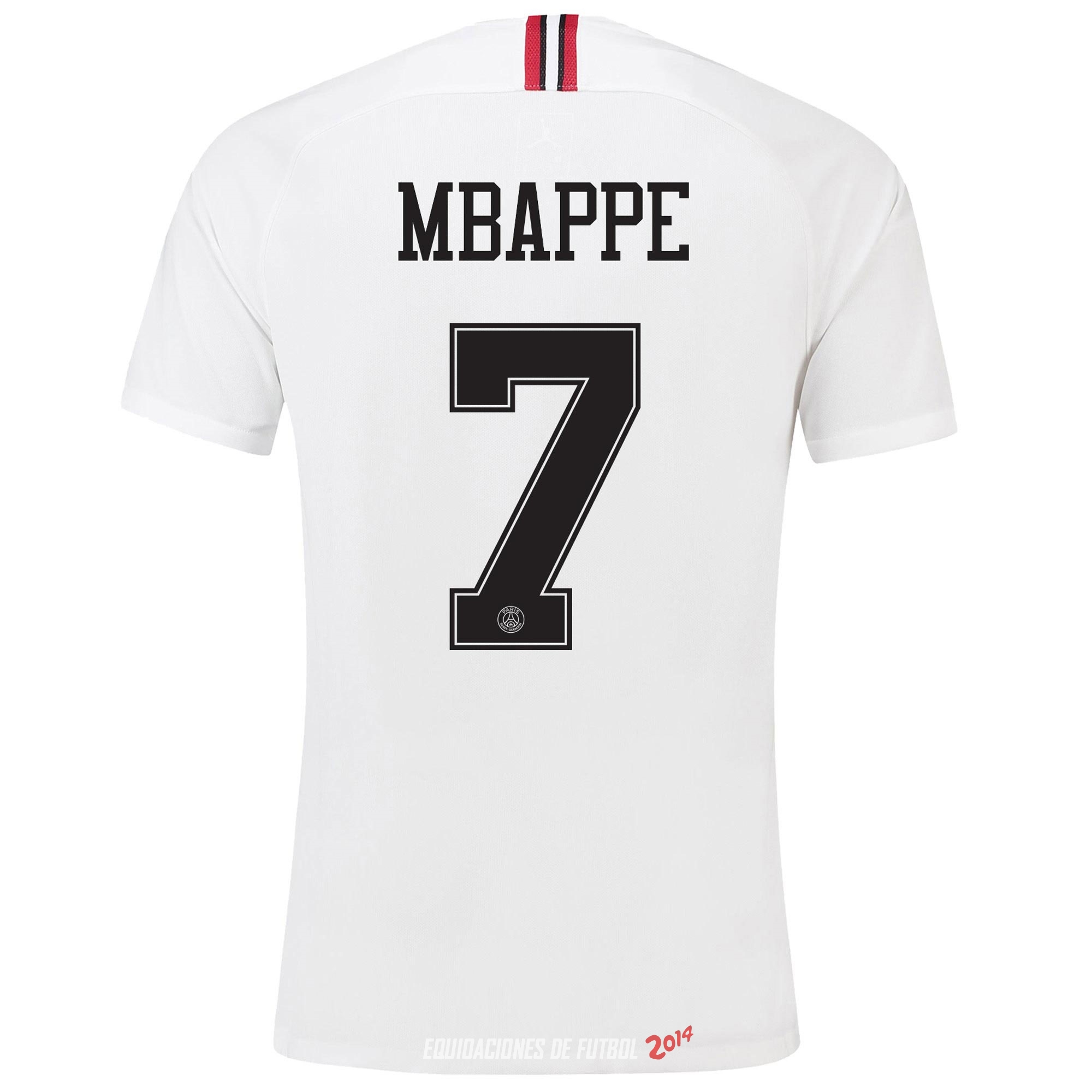 NO.7 Mbappe de Camiseta Del Paris Saint Germain Tercera Segunda Equipacion 2018/2019