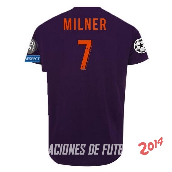 NO.7 Milner Segunda Camiseta Liverpool Segunda Equipacion 2018/2019