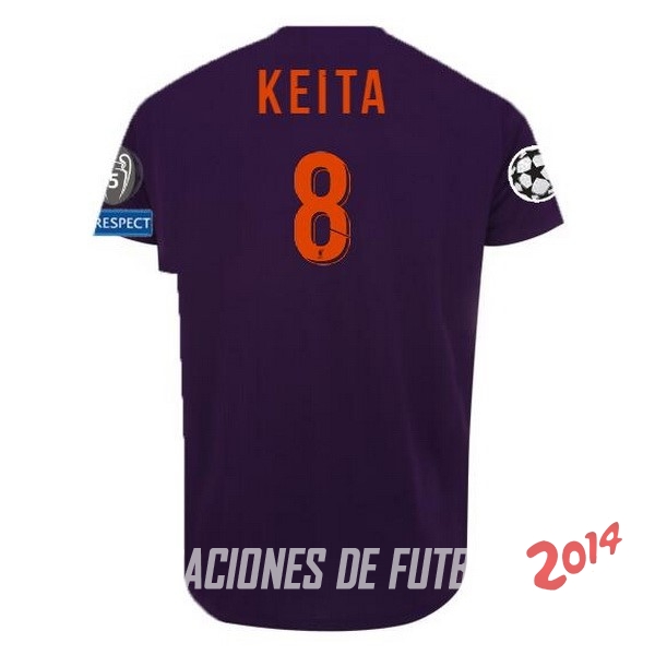 NO.8 Keita Segunda Camiseta Liverpool Segunda Equipacion 2018/2019