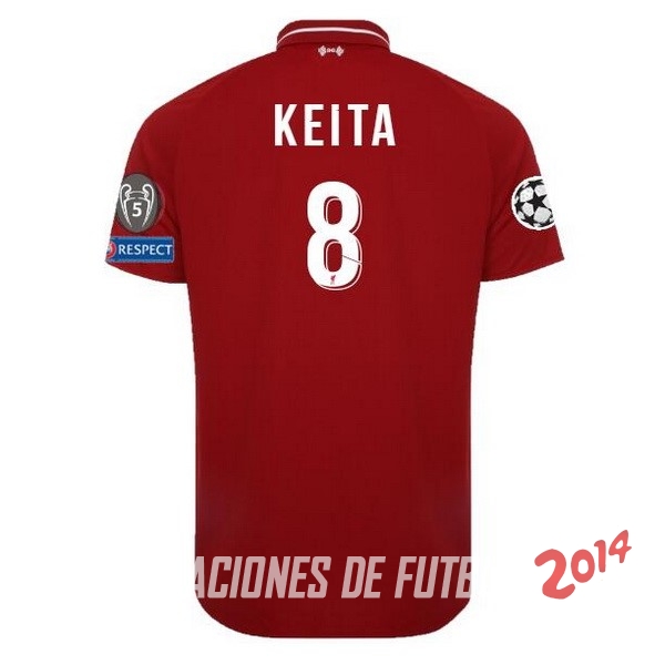 NO.8 Keita de Camiseta Del Liverpool Primera Equipacion 2018/2019