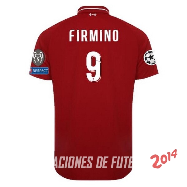 NO.9 Firmino de Camiseta Del Liverpool Primera Equipacion 2018/2019