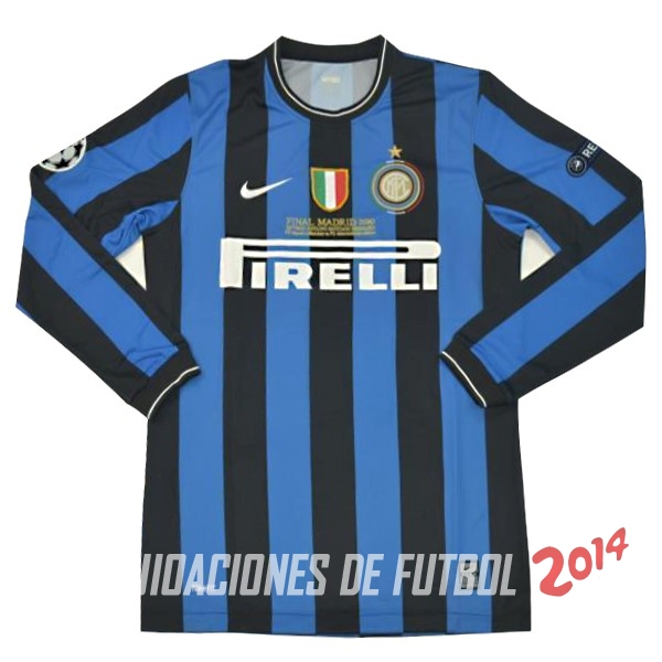 Retro Camiseta De Inter Milán de la Seleccion Manga Larga Primera 2010/2011
