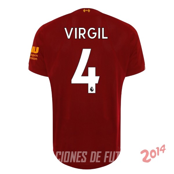 Virgil de Camiseta Del Liverpool Primera 2019/2020