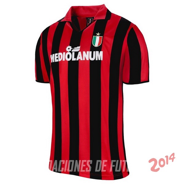 Retro Camiseta De AC Milan de la Seleccion Primera 1988 1989