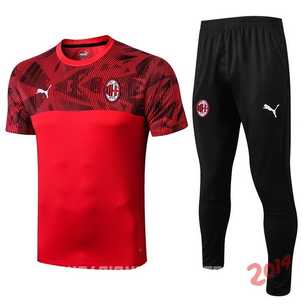 Entrenamiento AC Milan Conjunto Completo 2019/2020 Rojo Negro
