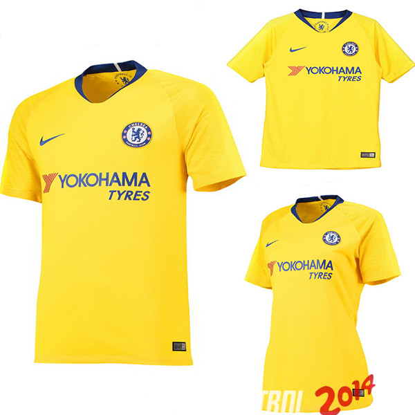 Camiseta （Mujer+Ninos）Del Chelsea Segunda 2018/2019