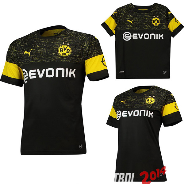 Camiseta （Mujer+Ninos）Borussia Dortmund Segunda Equipacion 2018/2019