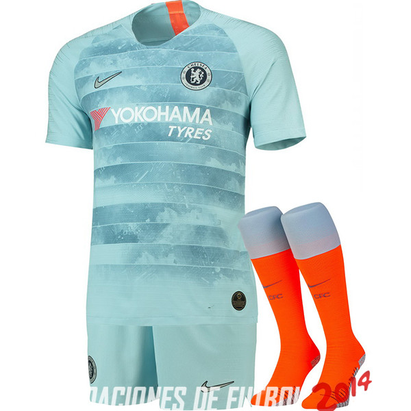 Camiseta （Pantalones+Calcetines）De Chelsea Tercera 2018/2019