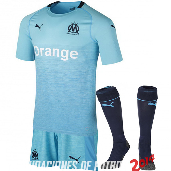 Camiseta （Pantalones+Calcetines）Del Marseille Tercera Equipacion 2018/2019