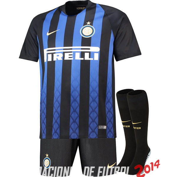 Camiseta （Pantalones+Calcetines）Del Inter Milan Primera 2018/2019