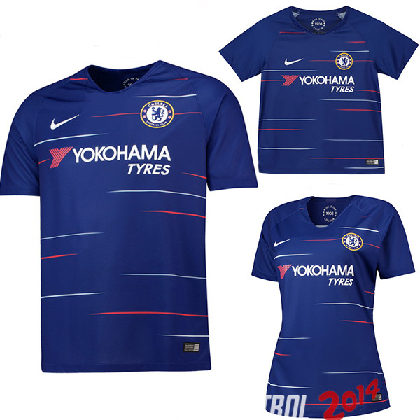 Camiseta （Mujer+Ninos）Del Chelsea Primera 2018/2019
