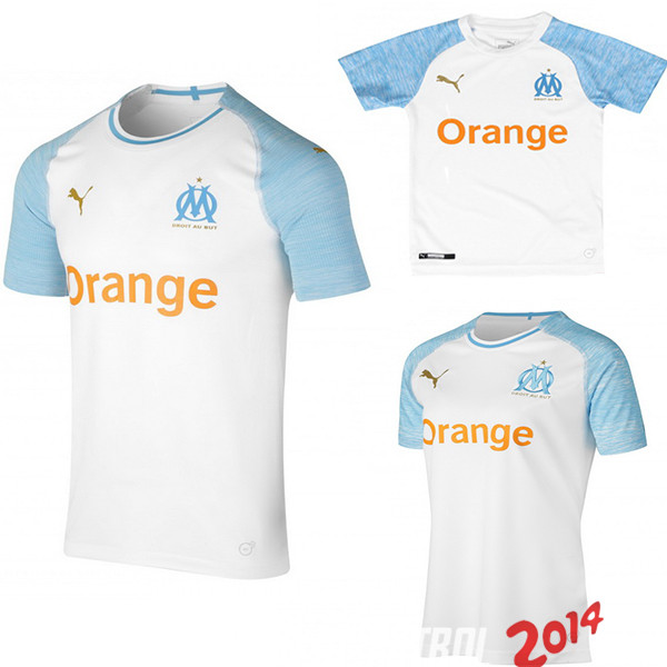 Camiseta （Mujer+Ninos）Del Marseille Primera Equipacion 2018/2019