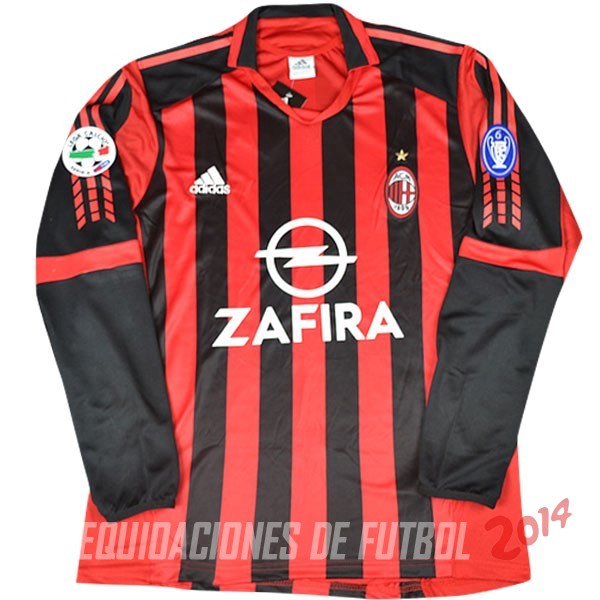 Retro Camiseta De AC Milan Manga Larga Primera 2005/2006 Retro Camiseta De AC Milan Manga Larga Primera 2005/2006
