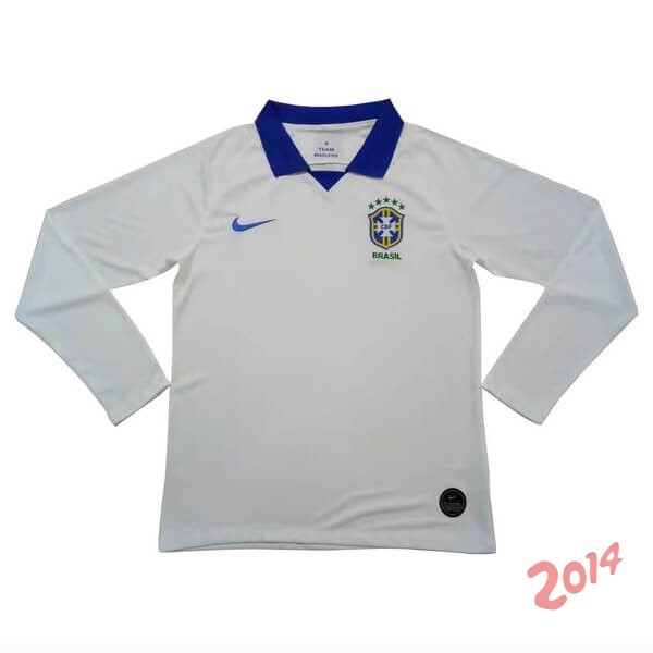 Camiseta Del Brasil Manga Larga Segunda 2019
