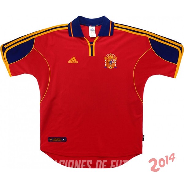 Retro Camiseta De España de la Seleccion Primera 2000