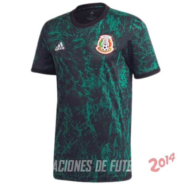 Camiseta Del Mexico Pre Match 2020 Azul