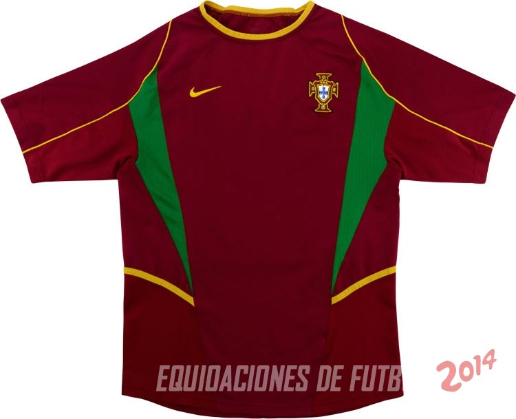 Retro Camiseta De Portugal de la Seleccion Primera 2002