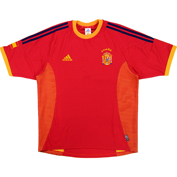 Retro Camiseta De España de la Seleccion Primera 2002-2004