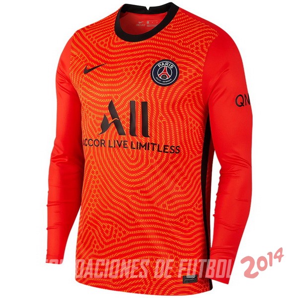 Camiseta Del Paris Saint Germain Manga Larga Portero 2020/2021 Naranja