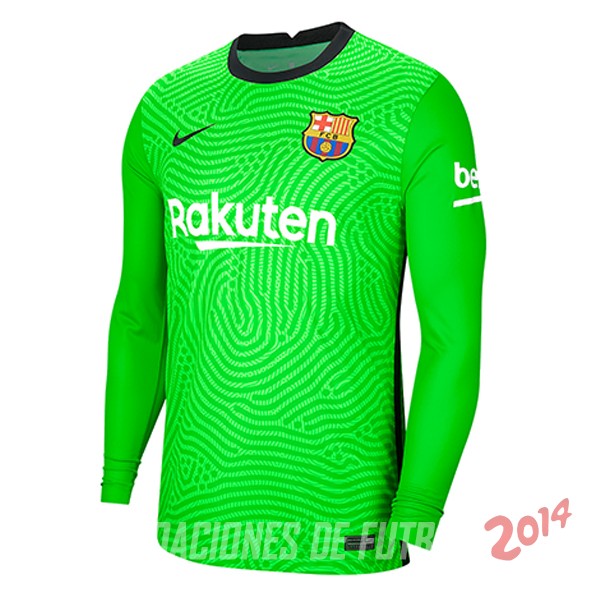 Camiseta Del Barcelona Manga Larga Portero 2020/2021 Verde